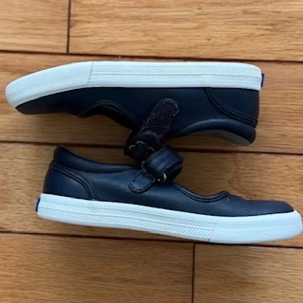 Keds Kids Ella Leather Mary Jane Sneakers - Navy Blue - US Size 11.5M
